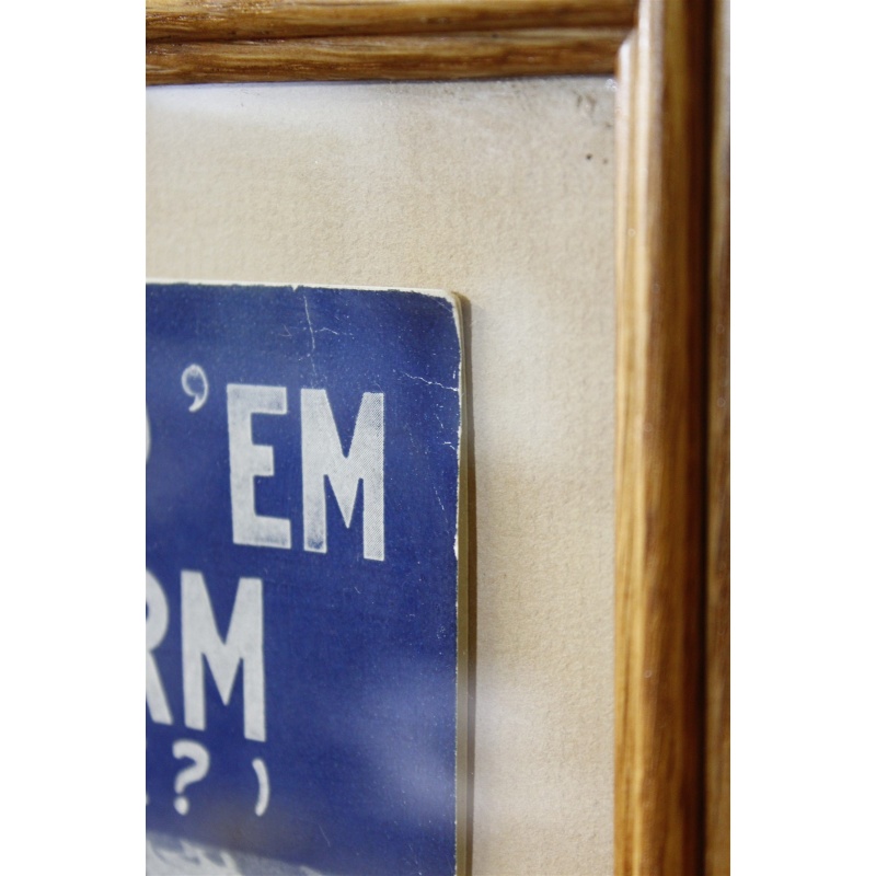 13.5 x 16.5 Framed Sheet Music Cover How Ya Gonna Keep Em Down on the Farm