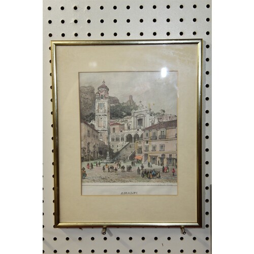 11.5 x 14.5 Framed Amalfi Signed