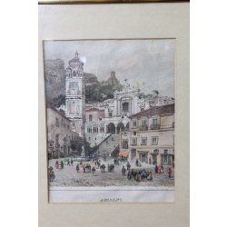 11.5 x 14.5 Framed Amalfi Signed