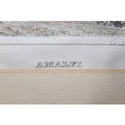 11.5 x 14.5 Framed Amalfi Signed