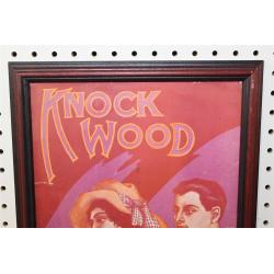 12.5 x 15.5 Framed Sheet Music Cover Knock Wood