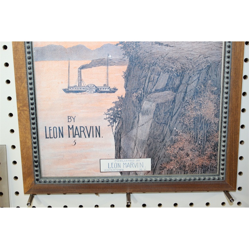 13 x 16 Framed Sheet Music Cover Hudson-Fulton Celebration Leon Marvin