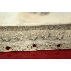 25 x 29 Very Early Framed Portrait of a little girl - Needs restoration