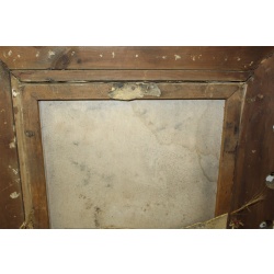 25 x 29 Very Early Framed Portrait of a little girl - Needs restoration