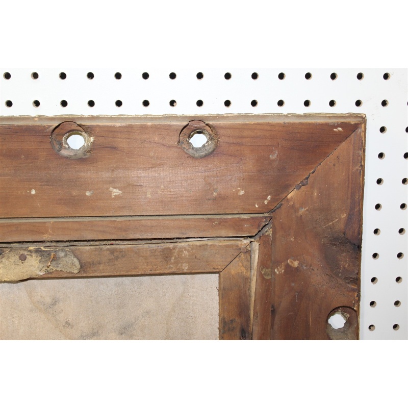 25 x 29 Very Early Framed Portrait of a little girl - Needs restoration