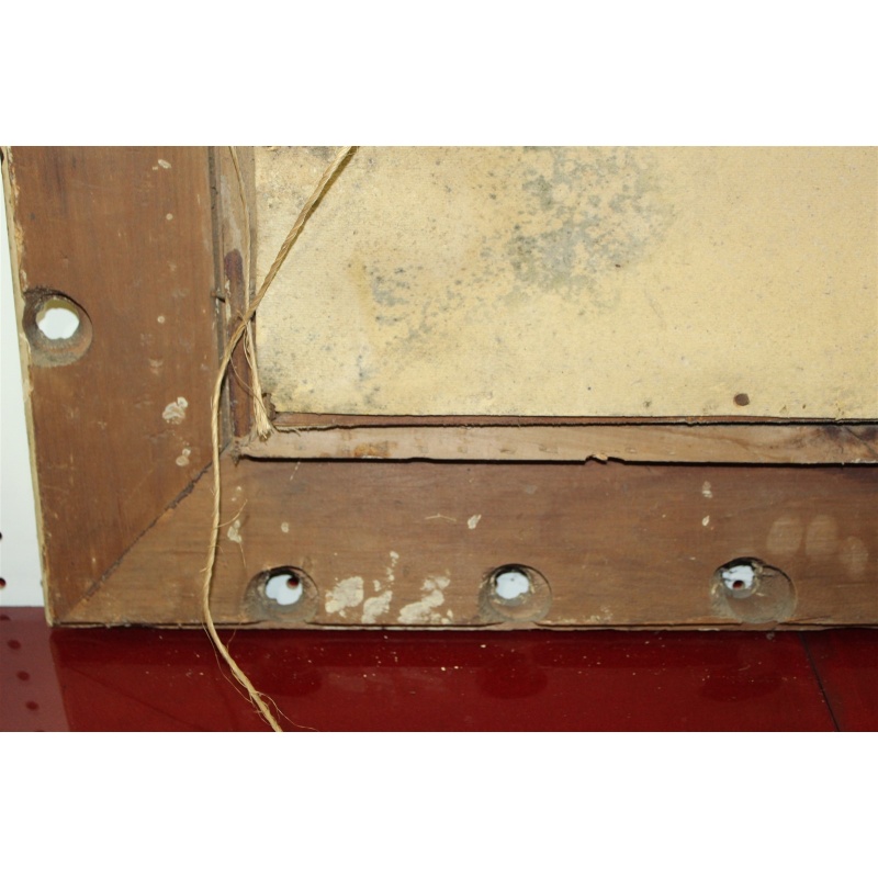 25 x 29 Very Early Framed Portrait of a little girl - Needs restoration