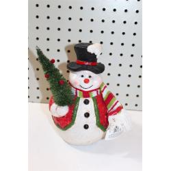 Holiday Inspirations Snowman with Christmas Tree Decoration - New with Tags