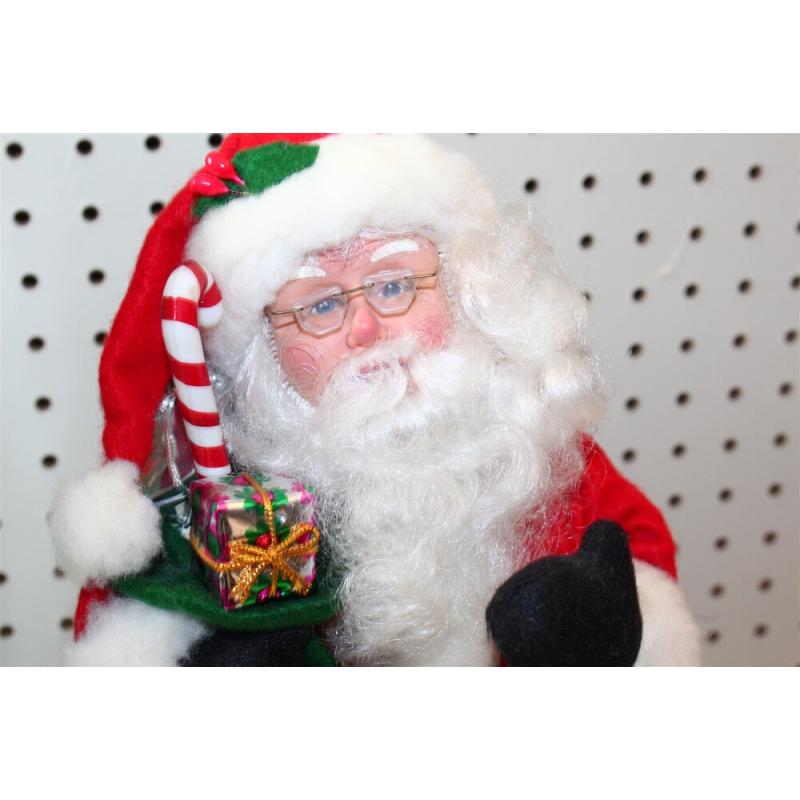 16" Santa Holiday Figure - Battery Op. Plays favorite Christmas Tunes- Orig. Box