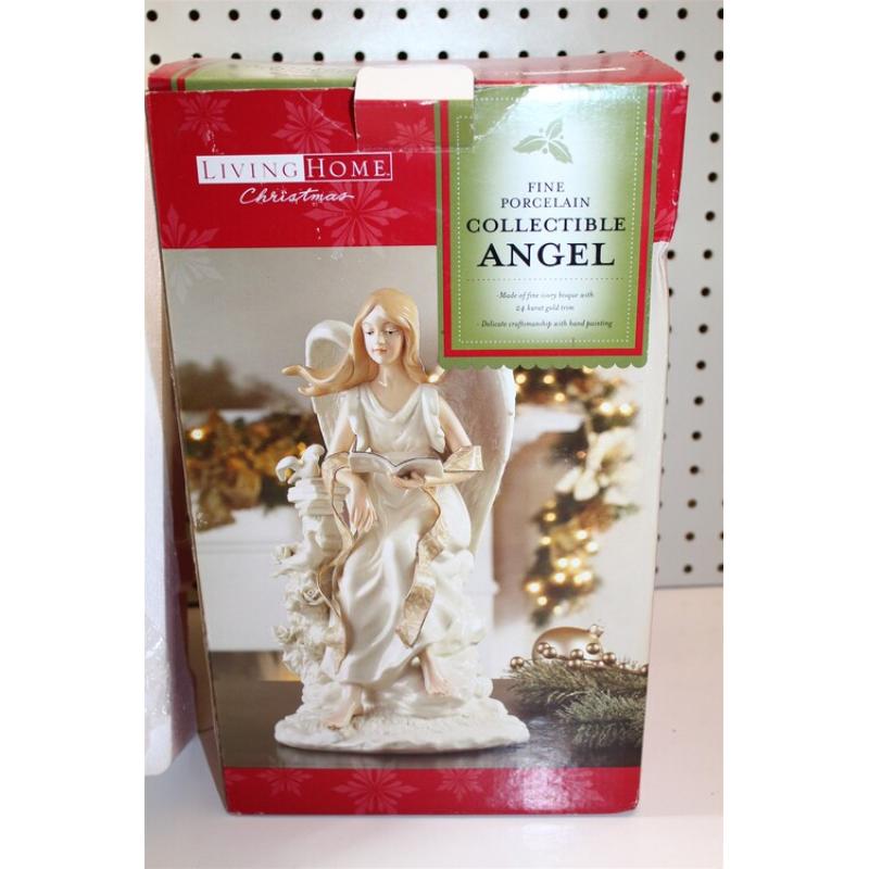 12" Living Home Fine Porcelain Collectible Angel - New in Original Box