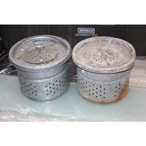 Vintage Fishing Metal Minnow Bucket Insert Only