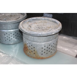 Vintage Fishing Metal Minnow Bucket Insert Only