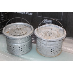 Vintage Fishing Metal Minnow Bucket Insert Only