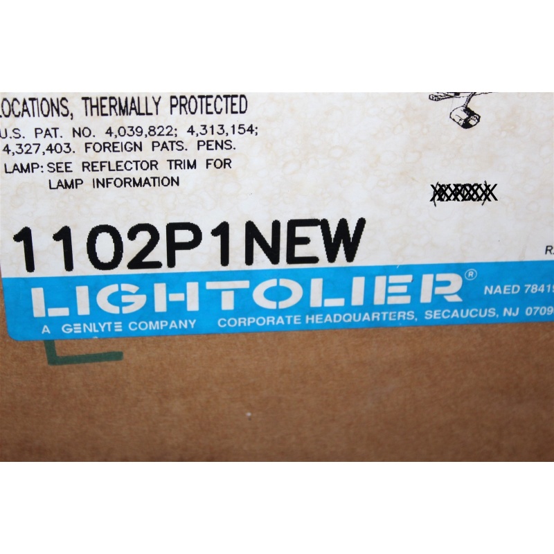 One LYTECASTER 1102P1NEW Recessed LIGHTOLIER 7/11 Frame-In-Kit, Prewired