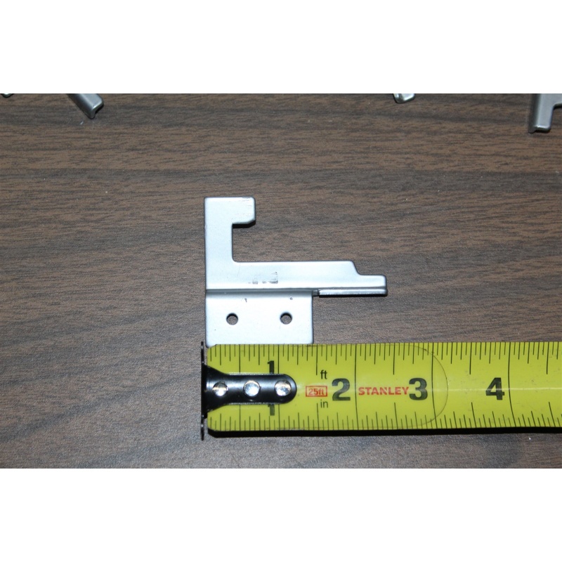 Lot of 10 - 2.5" Metal J-shaped Brackets (5 left & 5 Right)