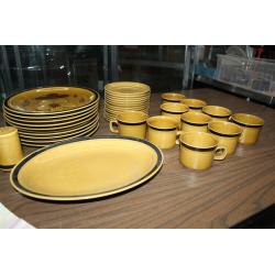 Vintage 54pcs. Designers Collection Honey Flowers Stoneware Dinnerware Set Japan