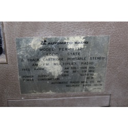 Automatic Radio MFG. Co Solid State 8 Track Portable PEX-1032 No Power For Parts