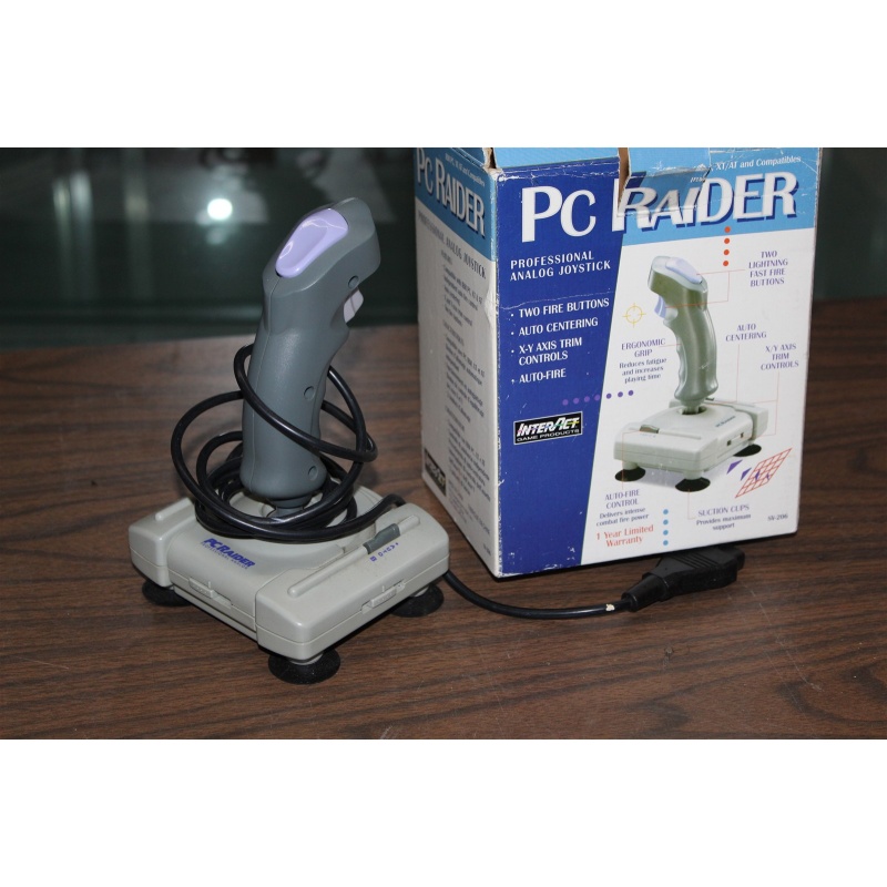 PC Raider Professional Analog Joystick SV-206 Compatible W/ IBM PC XT AT