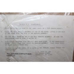 T.V. Turntable J.H. Smith Co. Inc. - Model #1452