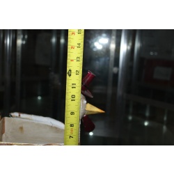 tin thanksgiving pilgrim turkey decoration on wheels