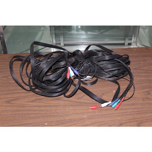 Video/Audio 5 RCA Bundled Cables For HDTV/Components 100 Feet