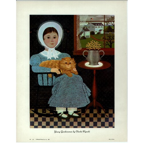 (8 x 10) Art Print PO40 Charles Wysocki Young Gentlewoman