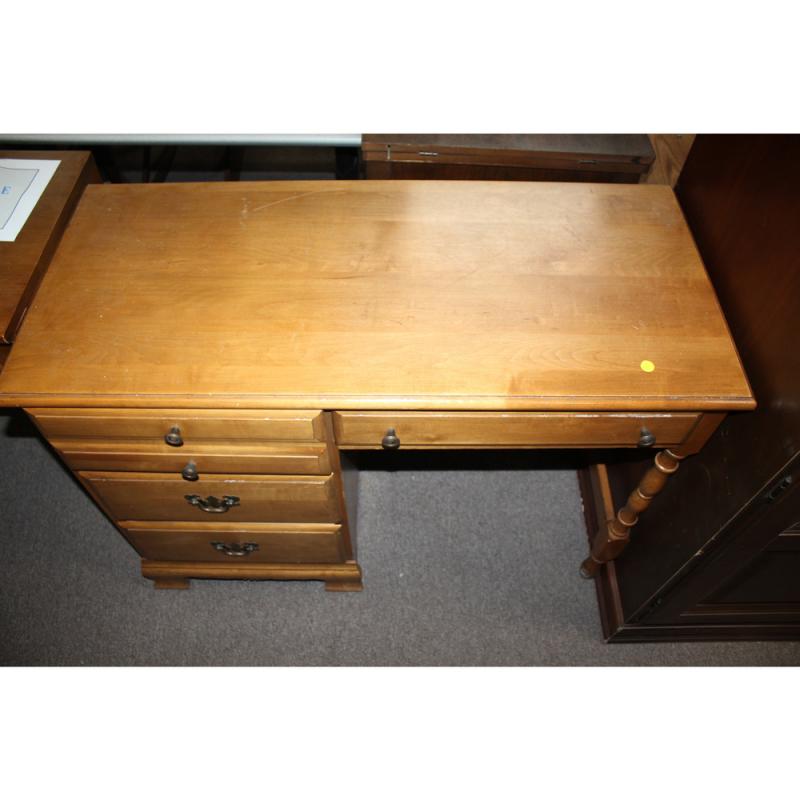 Wooden desk with 4 drawers - 40.5 x 18.5 x 30