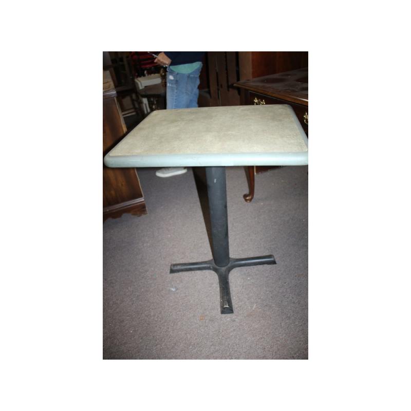 Heavy metal-based diner table 24 x 20 x 28.5