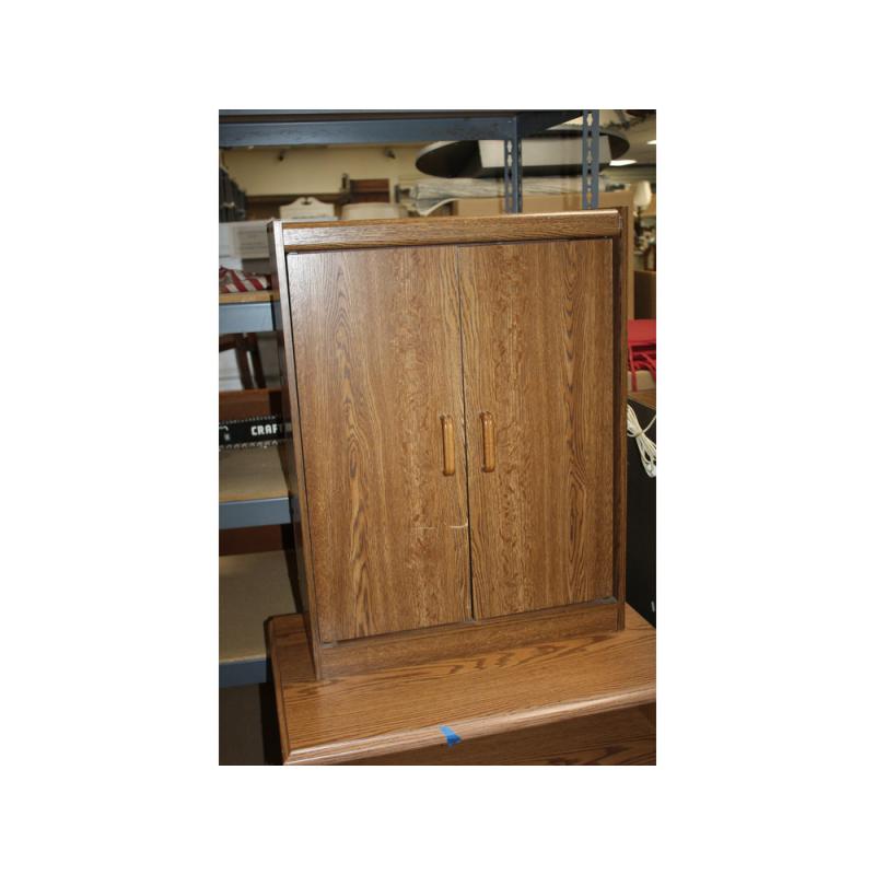 Small wooden storage cabinet 24 x 9.5 x 32