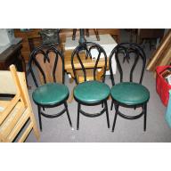 Set of 3 matching padded seat stools