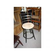 Nice metal stool with cushion seat excellent condition