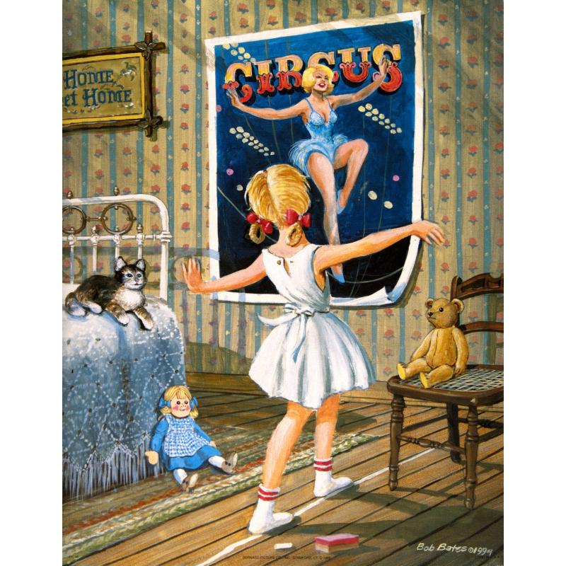 (11 x 14) Art Print J1146 BOB BATES Circus