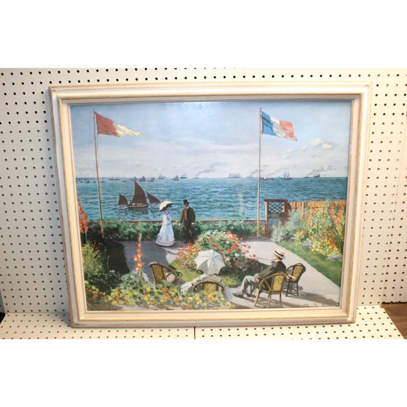 34 x 27.5 Framed Print Signed Claude Monet