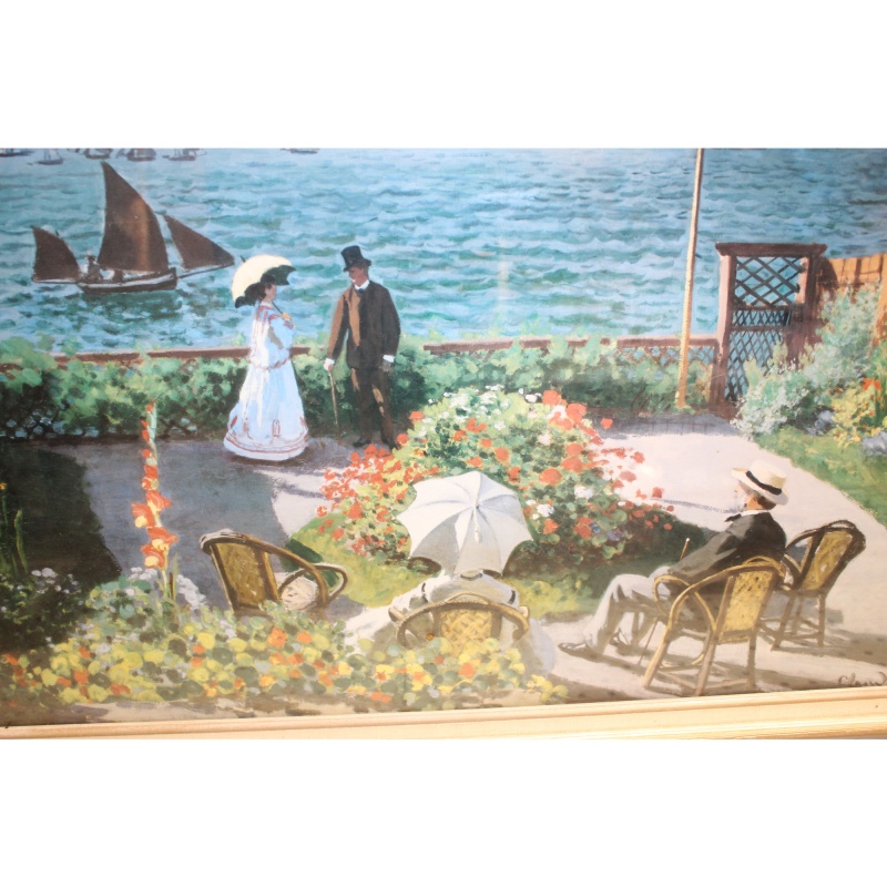 34 x 27.5 Framed Print Signed Claude Monet