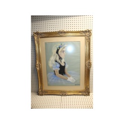 29.5 x 36 Framed Painting Signed Dolly W. Anderson 1949