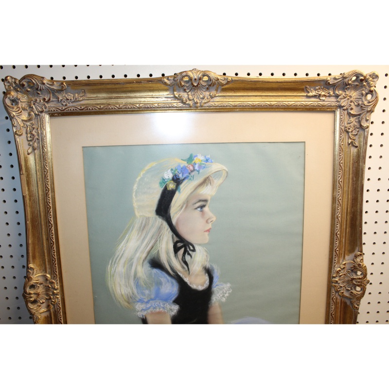 29.5 x 36 Framed Painting Signed Dolly W. Anderson 1949