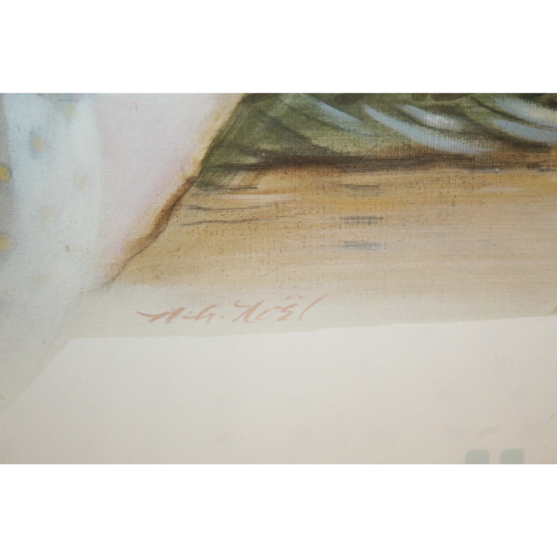 21 x 19 Framed Print Signed N.A.NOEL