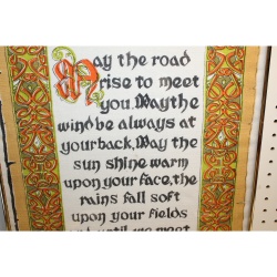 17 x 28 print on linen brocken glass