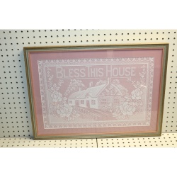 24.5 x 18 framed embroidery