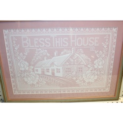 24.5 x 18 framed embroidery