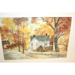 26.5 x 21 Framed Painting Signed J.A. MASSINGILL 7-7-70