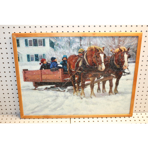 24.5 x 18.5 framed puzzle