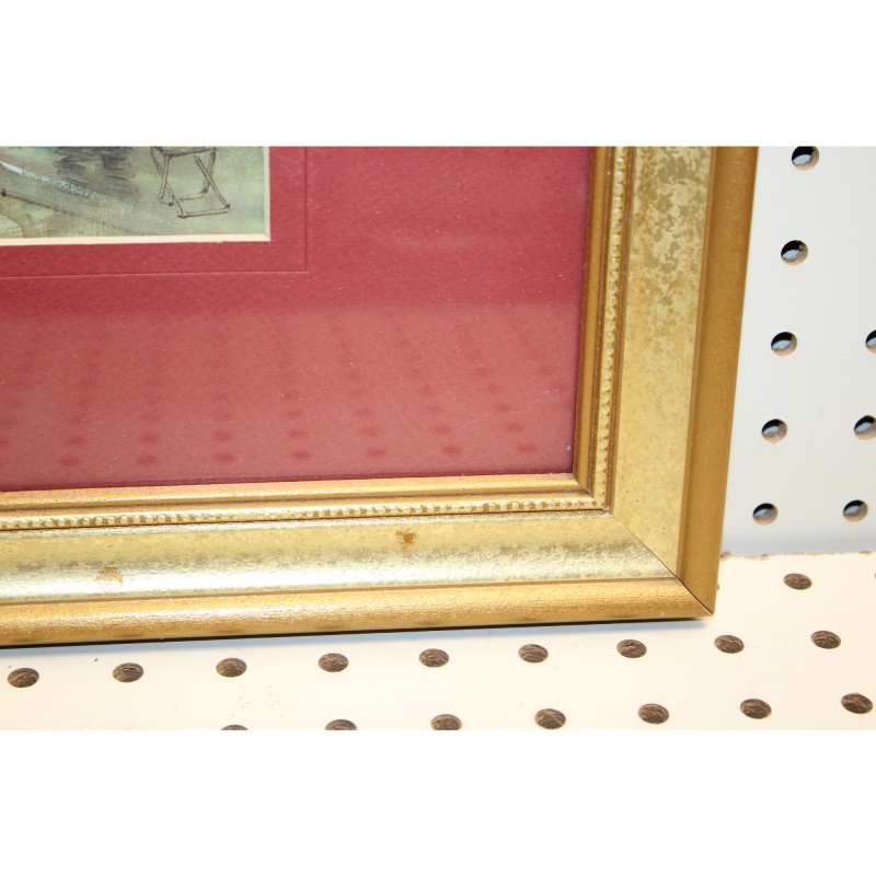 22.5 x 19 Framed Print Signed GEORGES B.