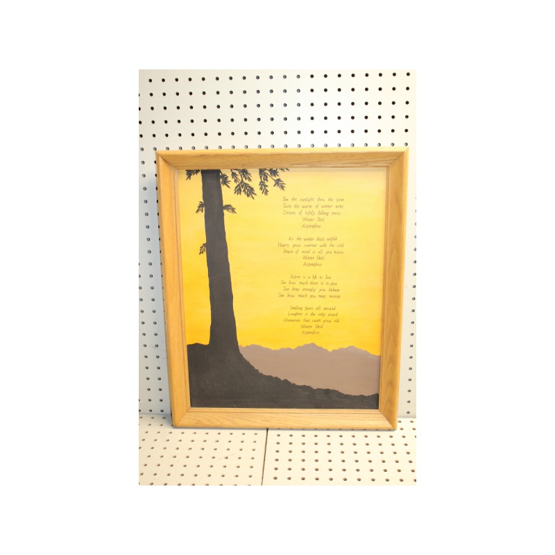 18.5 x 22.5 Framed oil on canvas Signed KVANV 76 ON BACK