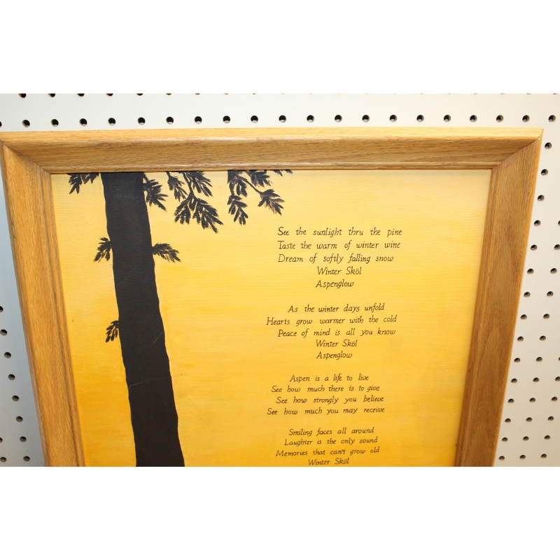 18.5 x 22.5 Framed oil on canvas Signed KVANV 76 ON BACK