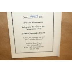 21 x 17 Framed Print Signed HAGAN WINTER IN THE COUNTRY 1990