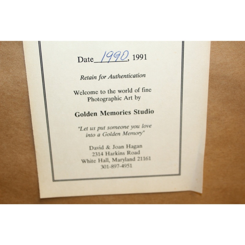 21 x 17 Framed Print Signed HAGAN WINTER IN THE COUNTRY 1990