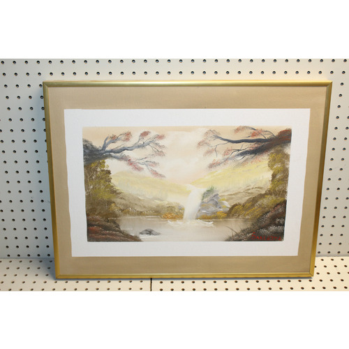 24 x 18.5 Framed  oil on canvas Signed BARLETTA