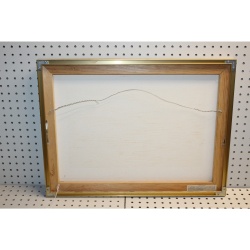 24 x 18.5 Framed  oil on canvas Signed BARLETTA