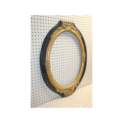 23 x 29.5 antique oval wooden frame