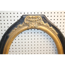 23 x 29.5 antique oval wooden frame